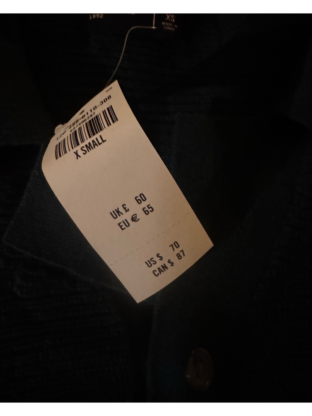 Abercrombie & Fitch Green Knit Polo Top - Picture 3 of 4